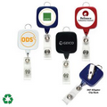 Jumbo Sqround Retractable Badge Reel (Label Only)